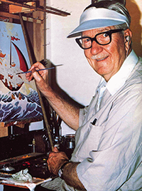 Carl Barks im Atelier