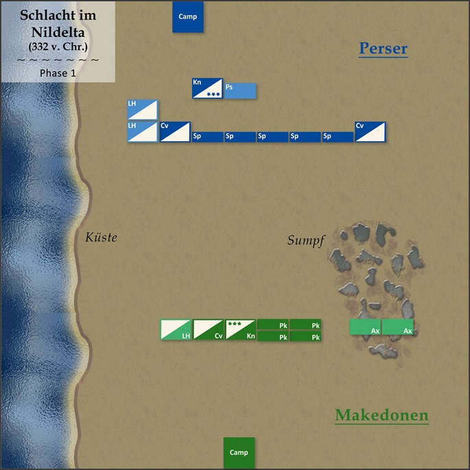 DBA-Kampagne "Conquest of Persia" - Schlacht im Nildelta (1)