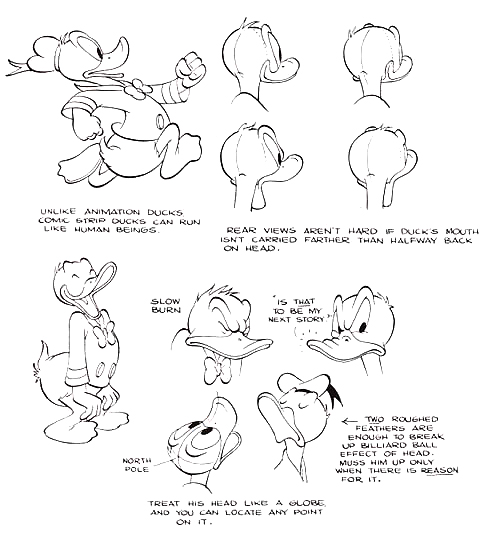 Modelsheet Donald Duck